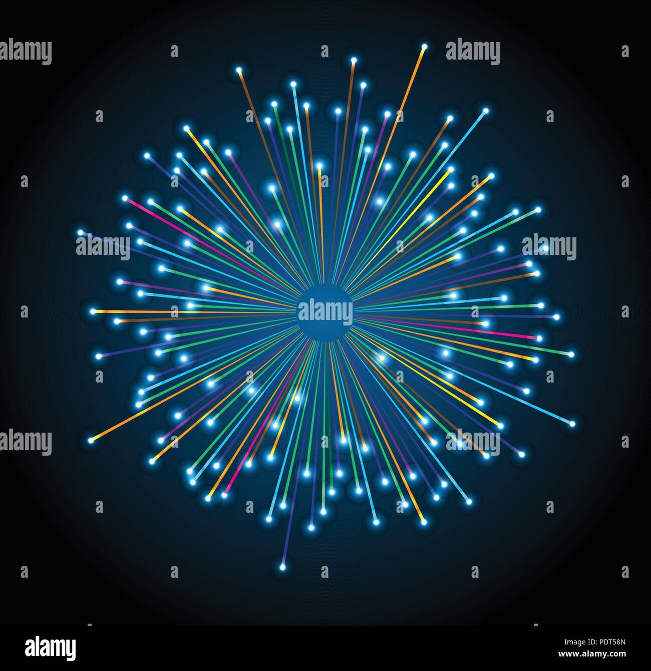 Lights multi colour exploded. Vector illustration Stock Vector Image ...