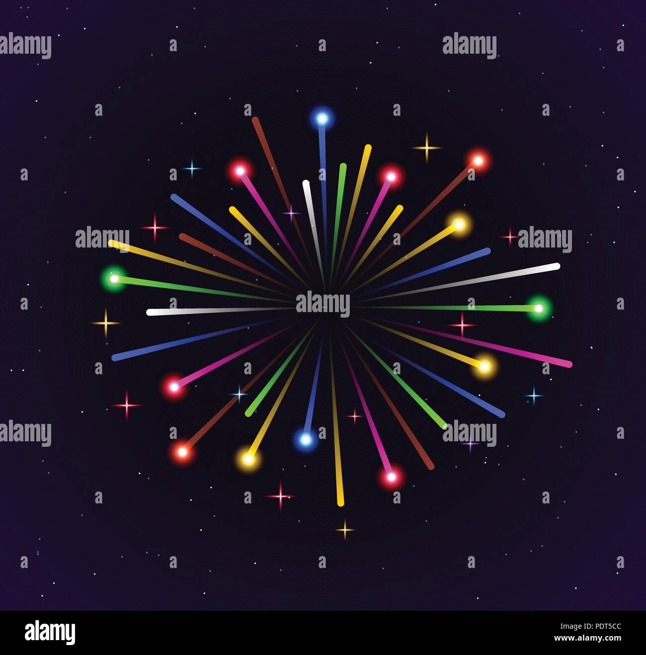 Lights multi colour exploded. Vector illustration Stock Vector Image ...