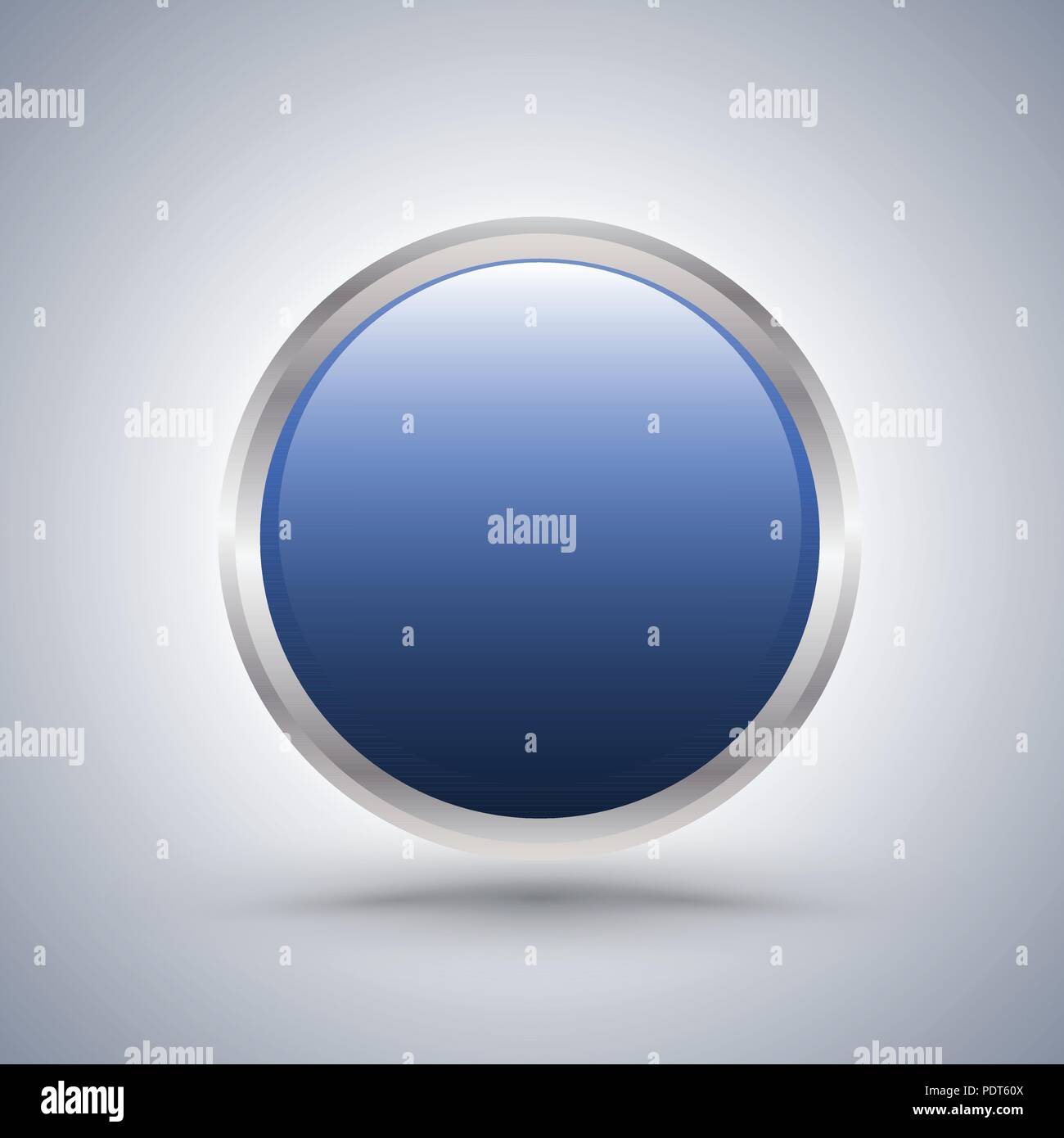Blue circle frame with white copyspace Stock Vector