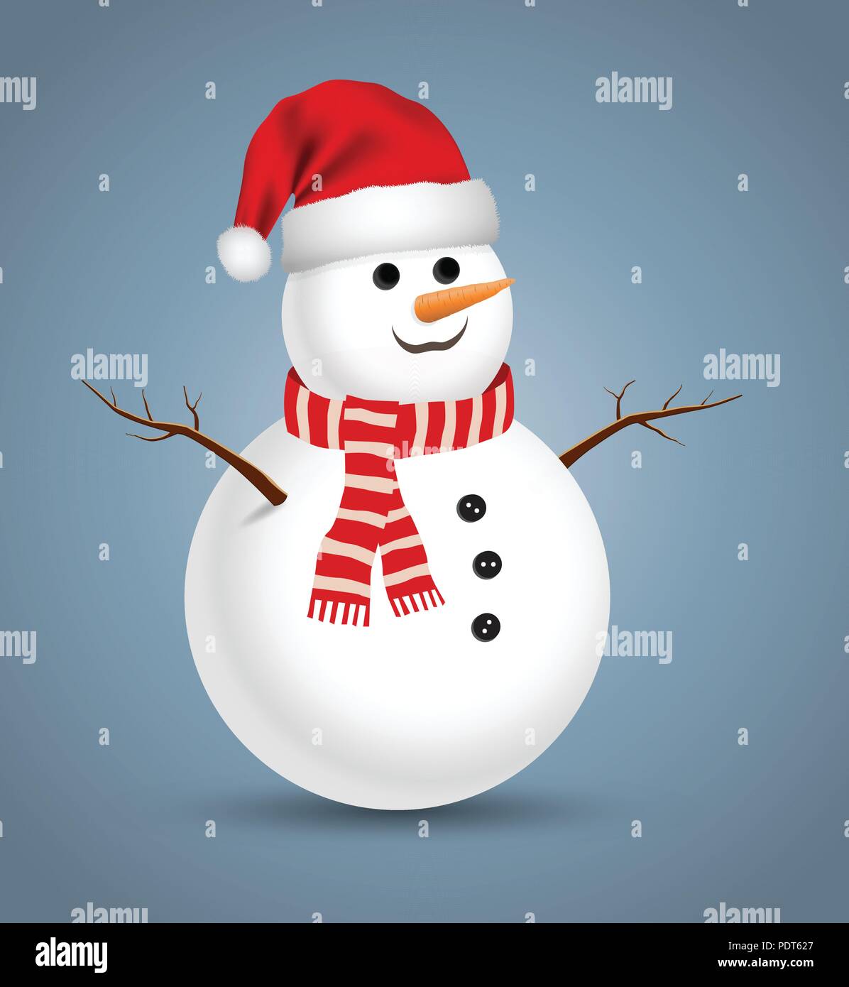Christmas snowman vector illustration Stock Vector Image & Art - Alamy