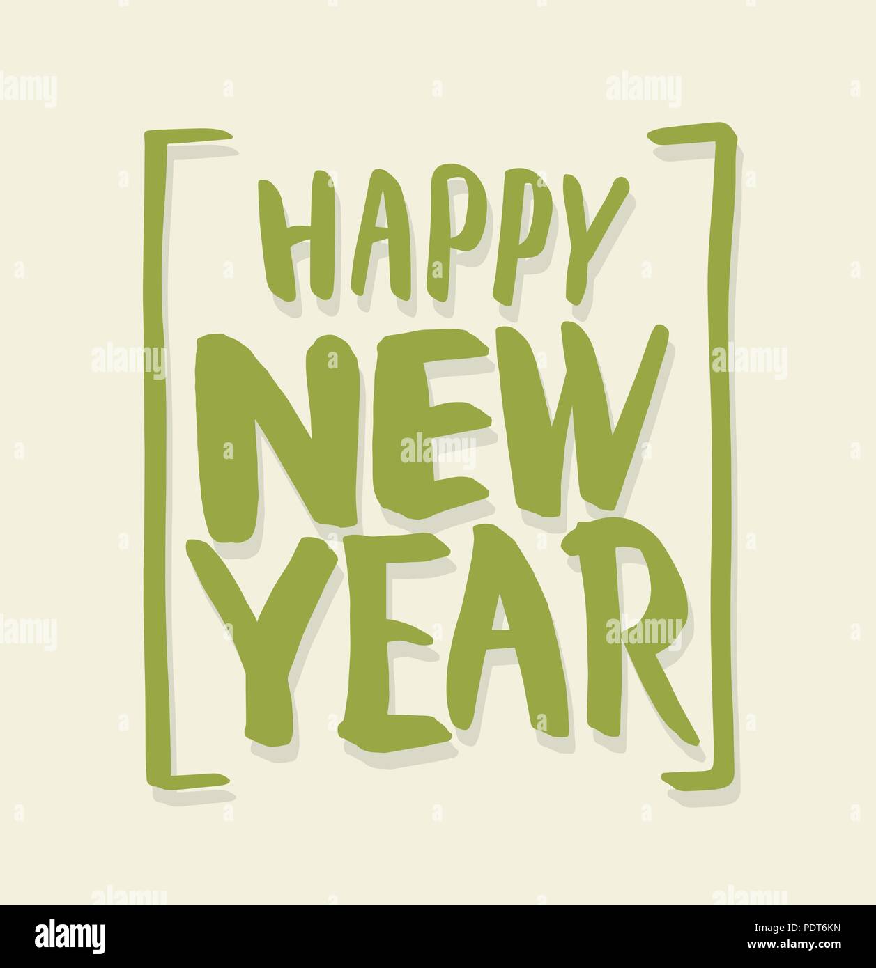Happy new year lettering. Vector illustration Stock Vector Image & Art ...