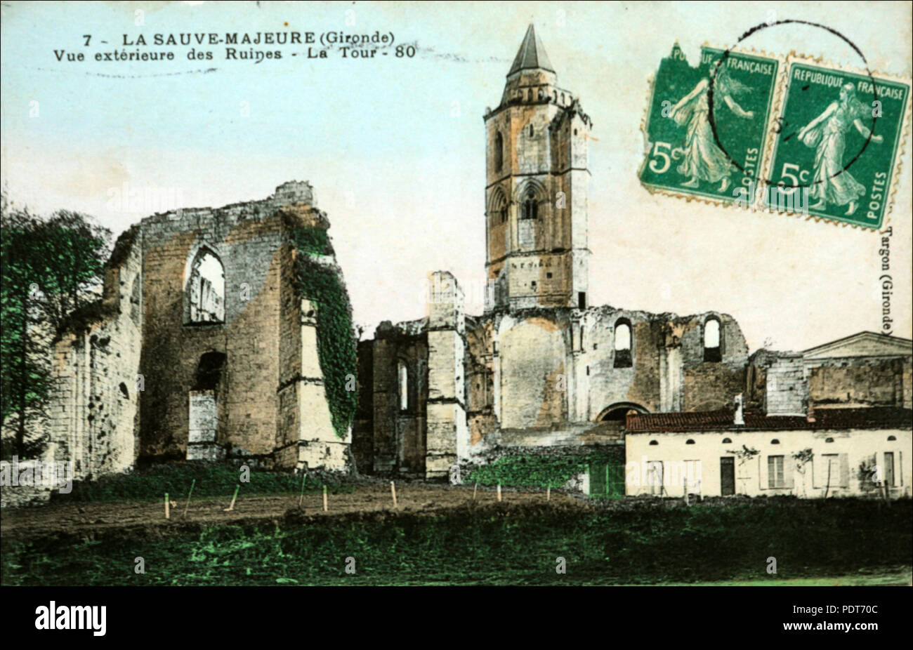 194 La Sauve - Abbaye Tour 3b Stock Photo