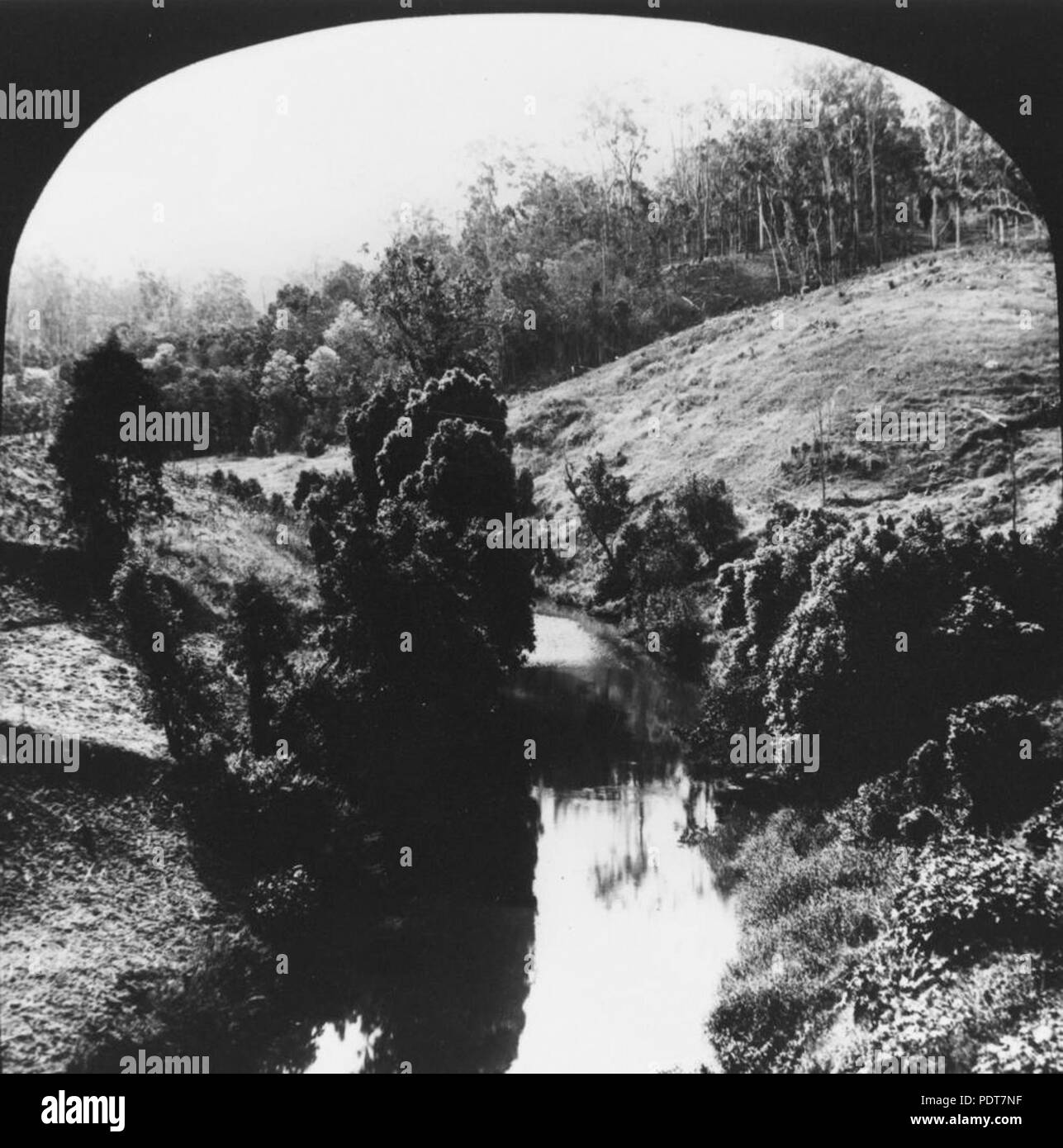 243 StateLibQld 1 179127 Ugly Creek, Upper Brisbane River, ca. 1892 Stock Photo