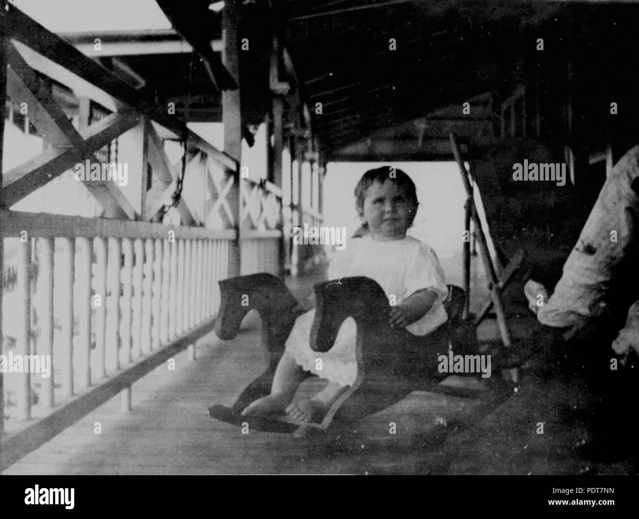 244 StateLibQld 1 179255 Althea Cook at Greenmount, Queensland, 1910-1920 Stock Photo