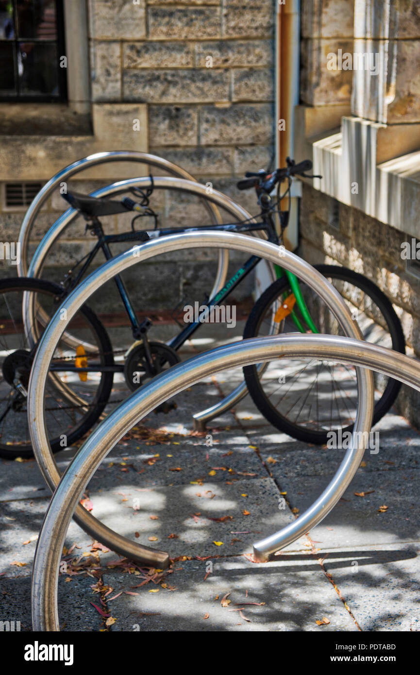 Unusual bike rack at UWA Stock Photo - Alamy