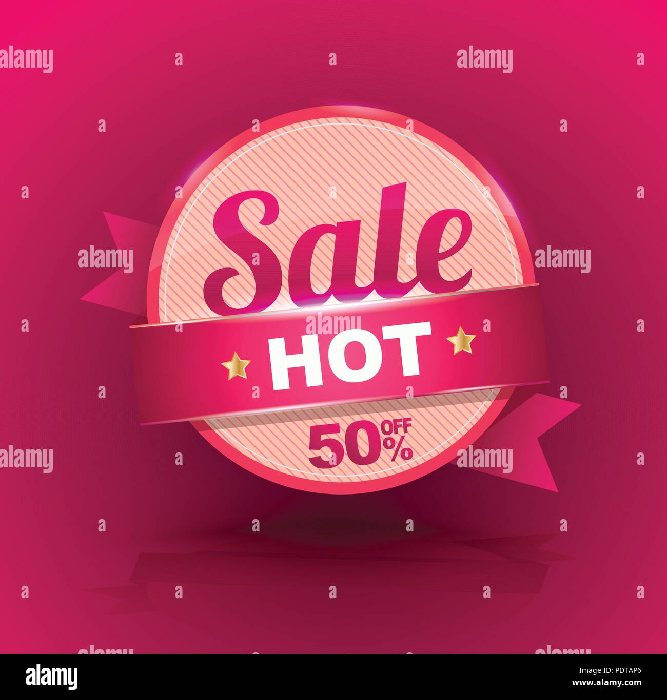 SALE banner for promotion advertising. Vector illustration. Stock Vector