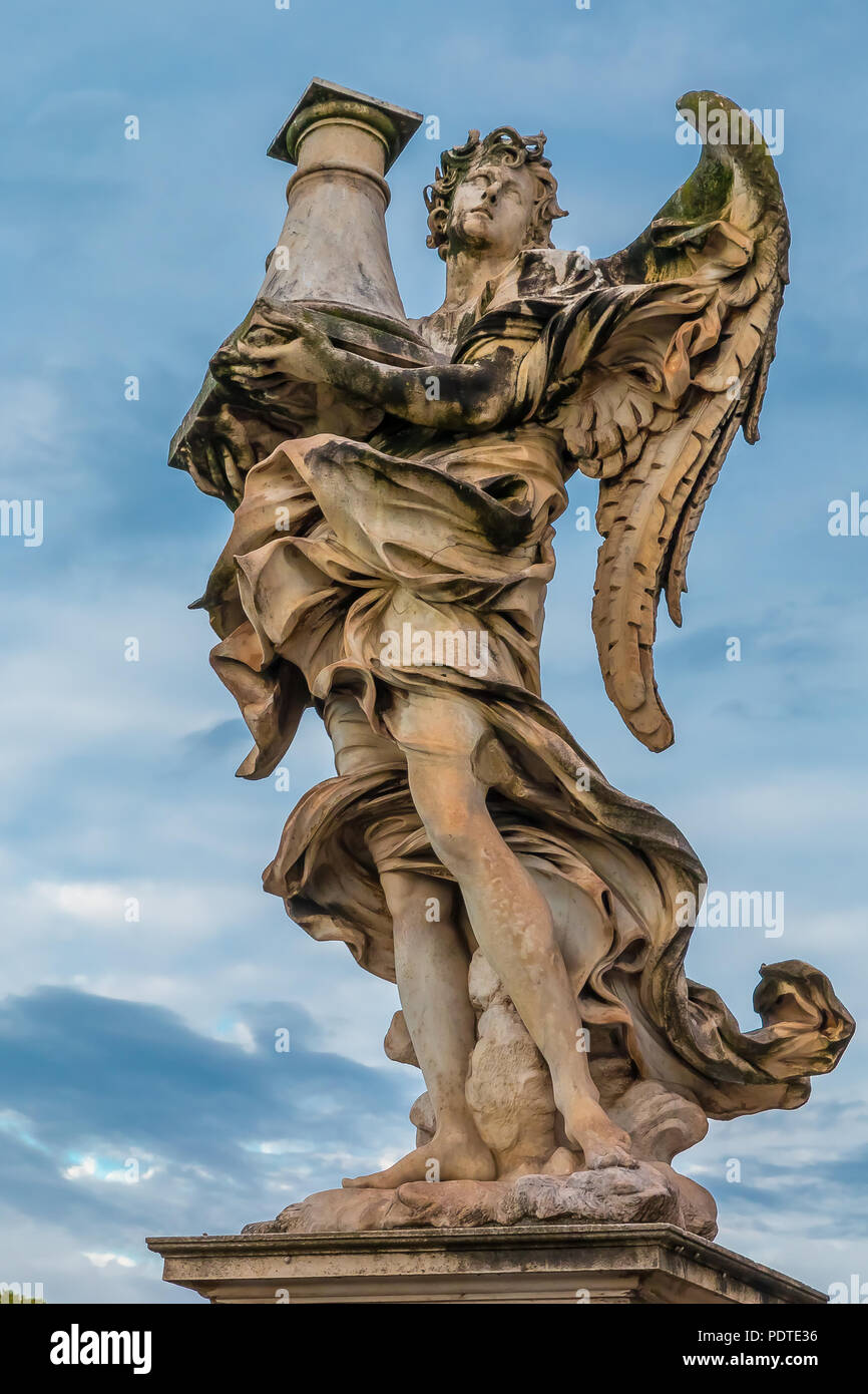 Marble statue of an Angel by famous sculptor Gian Lorenzo Bernini on