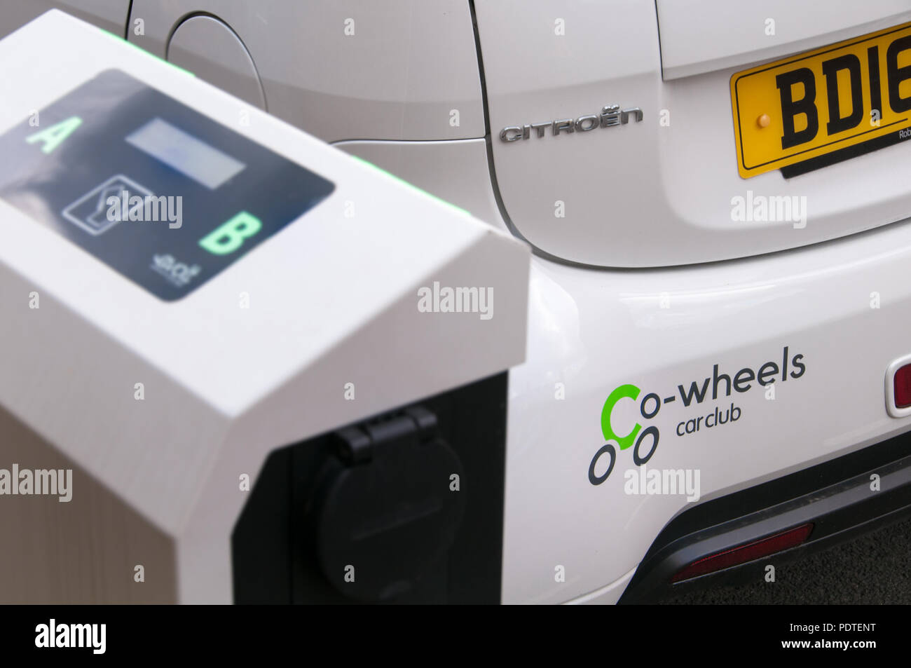 Co Wheels car club electric car Stock Photo Alamy