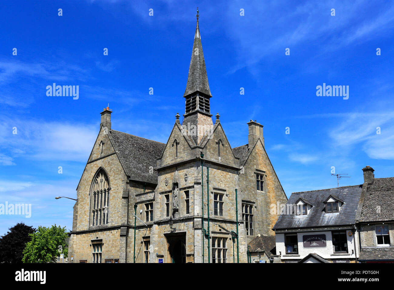 The Market Hall, Stow on the Wold Town, Gloucestershire, Cotswolds, England Stock Photo