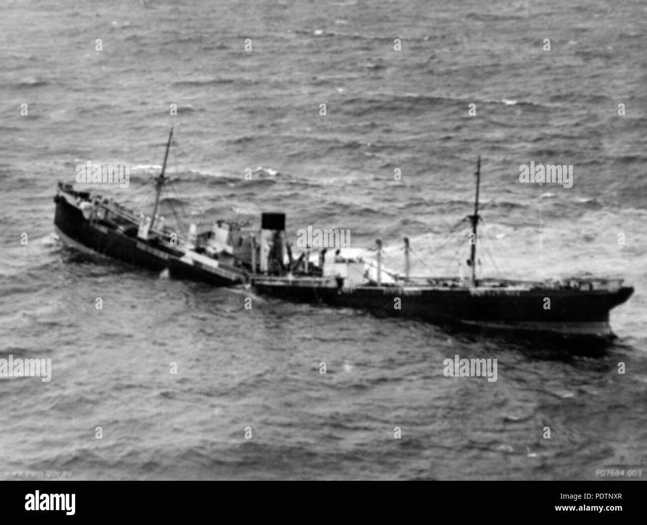 196 Ss Geraldine Mary Torpedoed By U 52 1940 Stock Photo Alamy