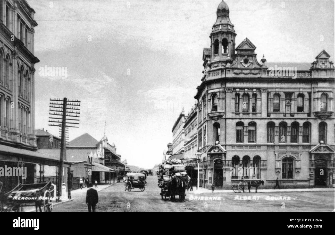203 StateLibQld 1 107844 Albert Square, Brisbane, ca.1912 Stock Photo
