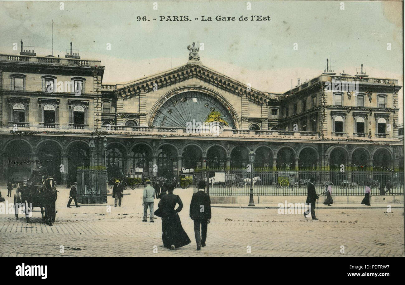 161 INCONNU 96 - PARIS - La Gare de l'Est Stock Photo