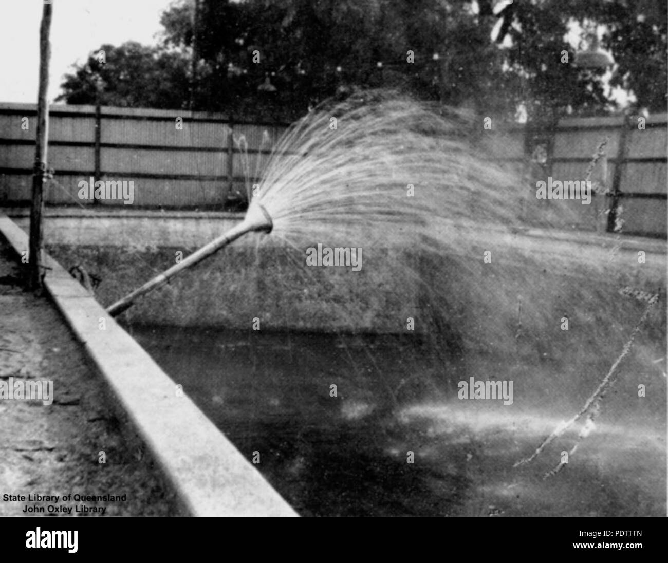 Community swimming pool Black and White Stock Photos & Images - Alamy