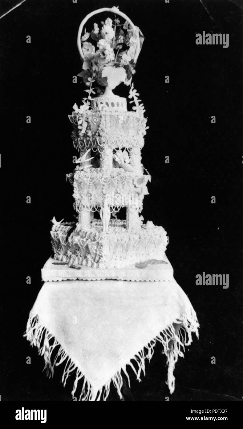211 Statelibqld 1 120552 Traditional Three Tiered Wedding Cake