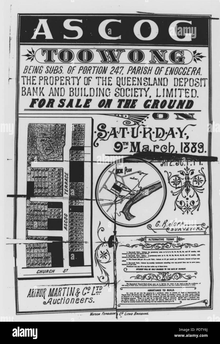 Land sale poster Black and White Stock Photos & Images Alamy