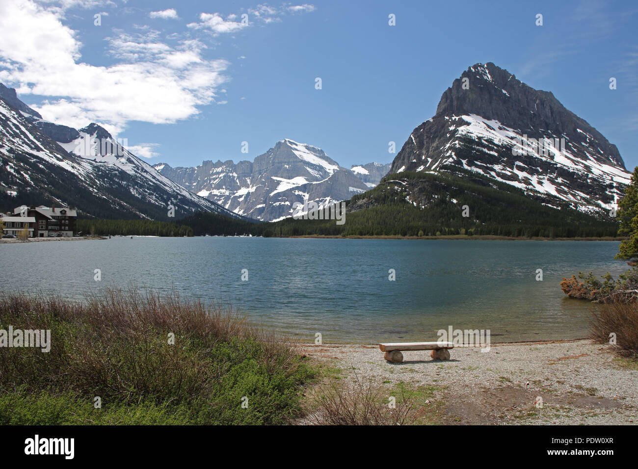 Swift Current Lake. Montana, U.S.A Stock Photo