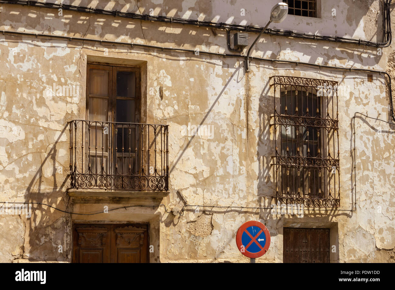 Spanish Houses Empty in a Small Rural Town in Andalucia Spain Stock Photo