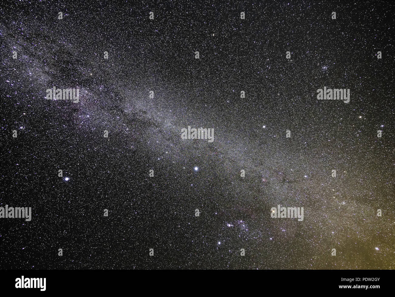 Milky way as seen from San Pedro de Atacama desert in Chile Stock Photo