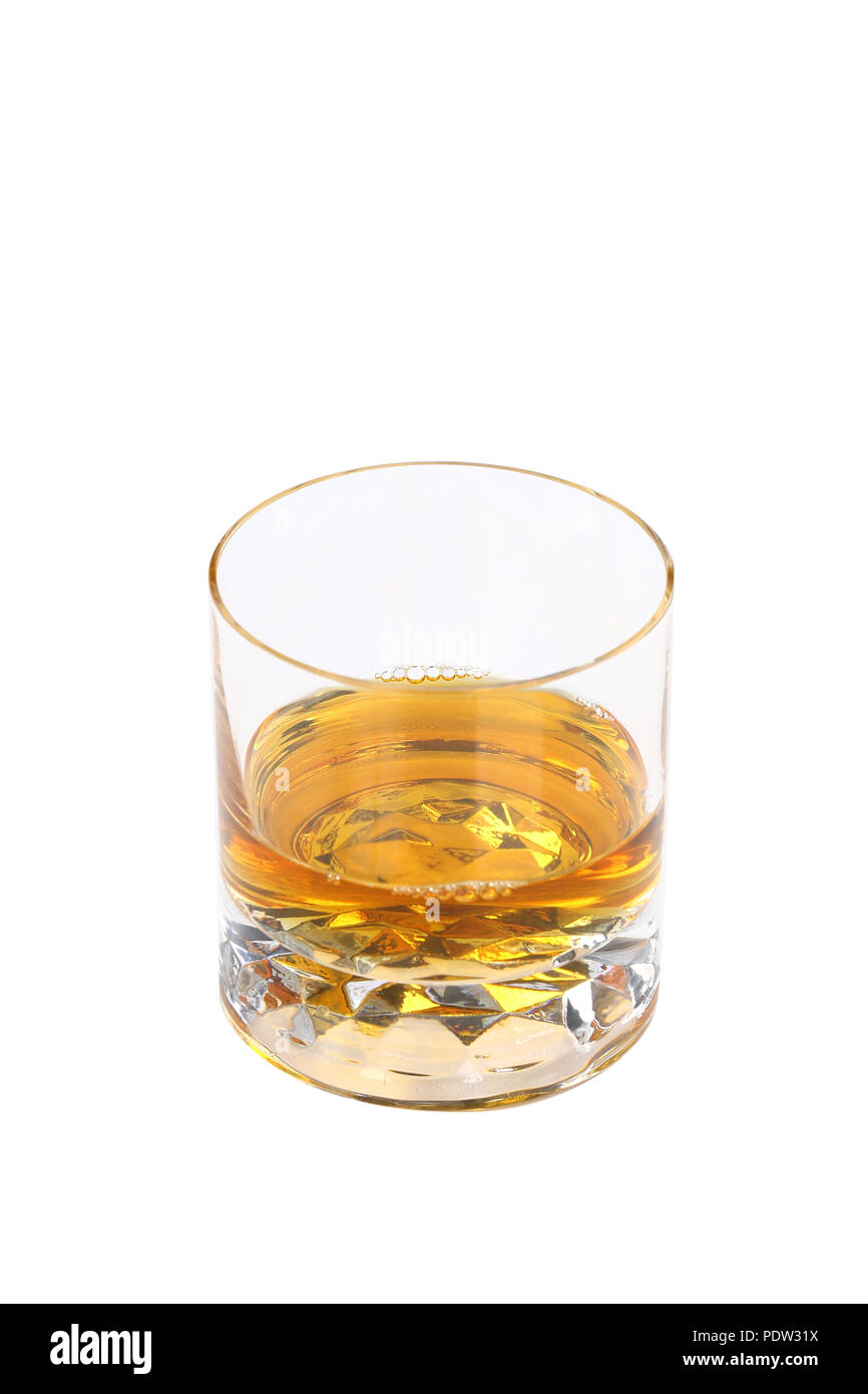 Glass of whiskey Stock Photo