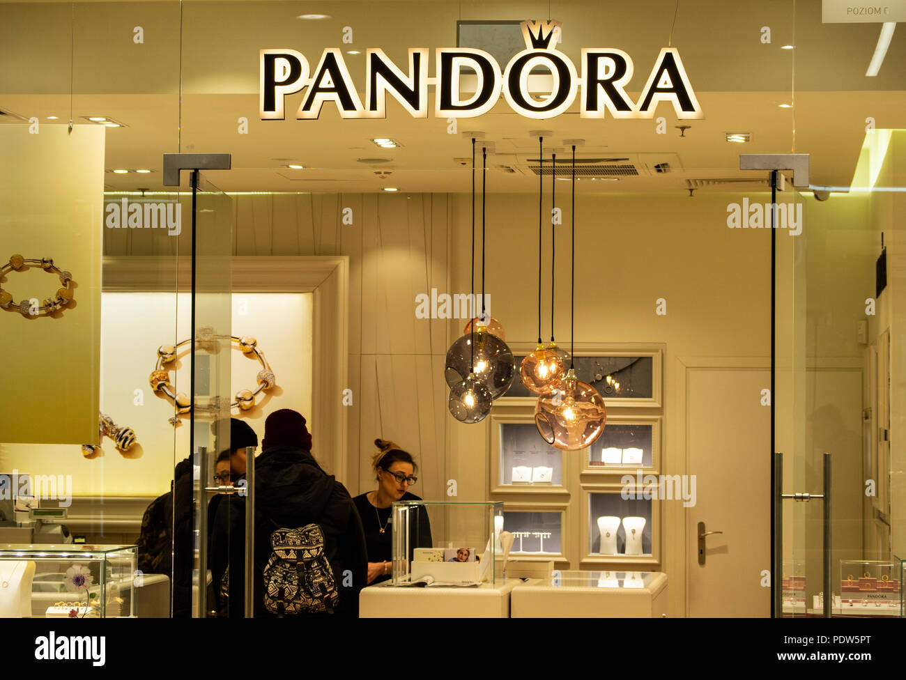 POLAND, KRAKOW - March 20, 2018: Pandora store in Galeria Krakowska Stock  Photo - Alamy