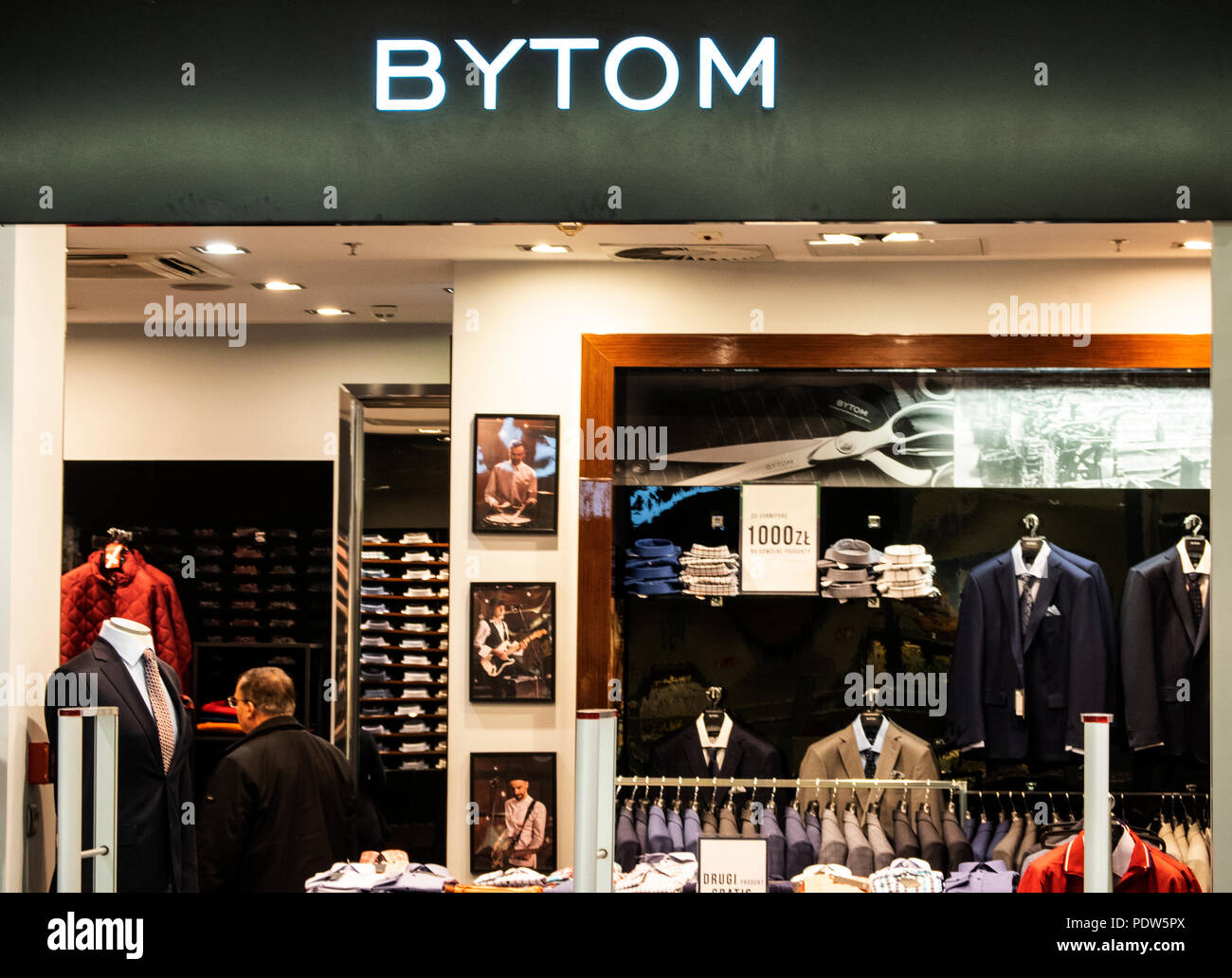 POLAND, KRAKOW - March 20, 2018: Bytom store in Galeria Krakowska Stock  Photo - Alamy