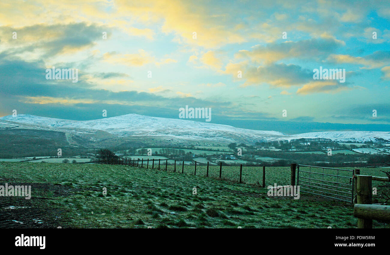 Dartmoor on a winters morning Stock Photo