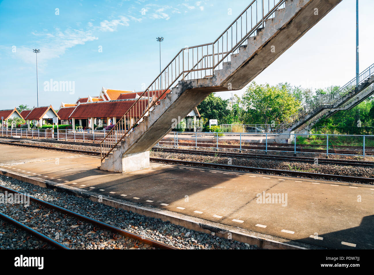 Railways Rak Thailand - November 9, 2017 : Chiang Rak Railway Station Stock Photo ...