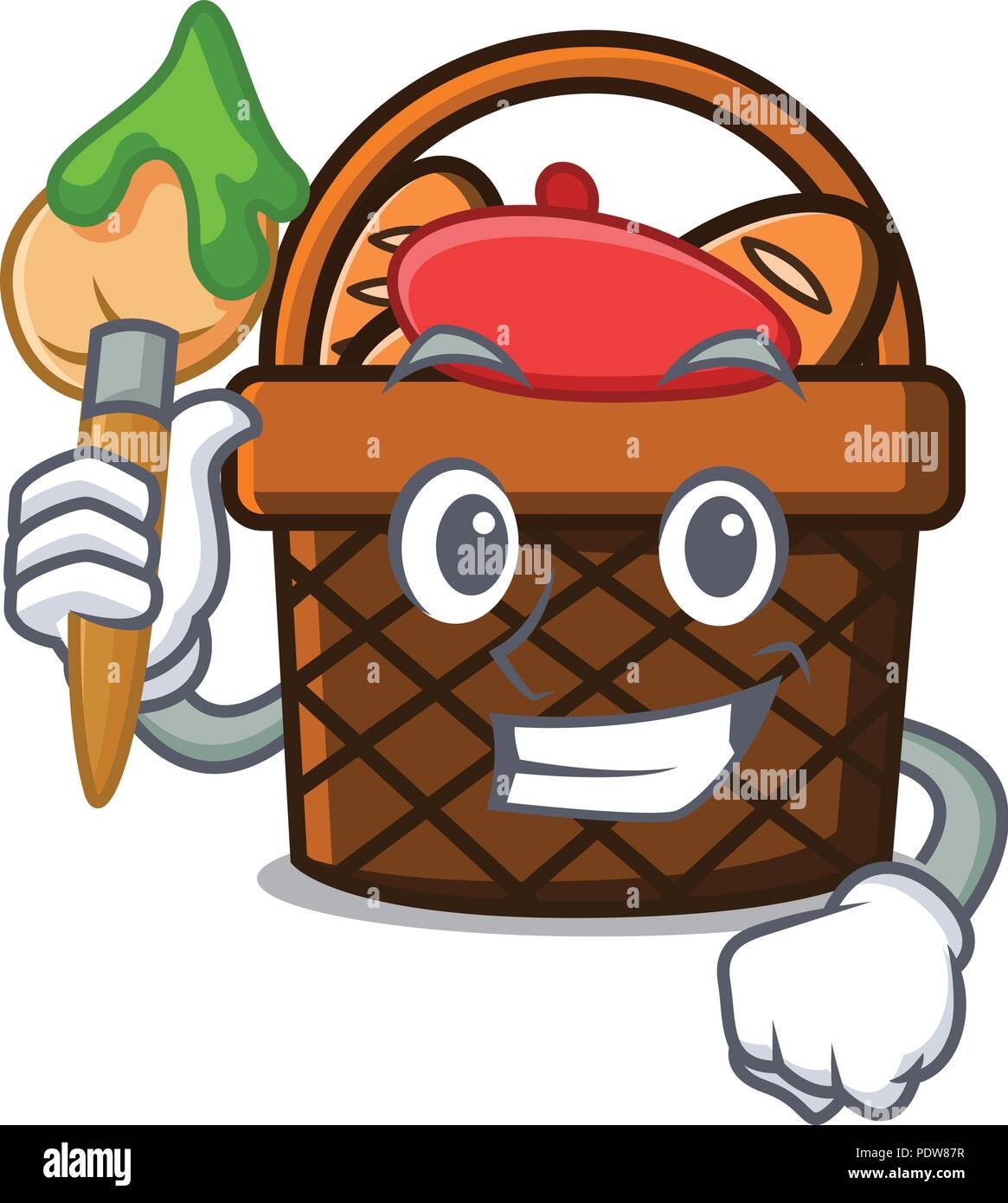 Artist bread basket character cartoon Stock Vector Image & Art Alamy
