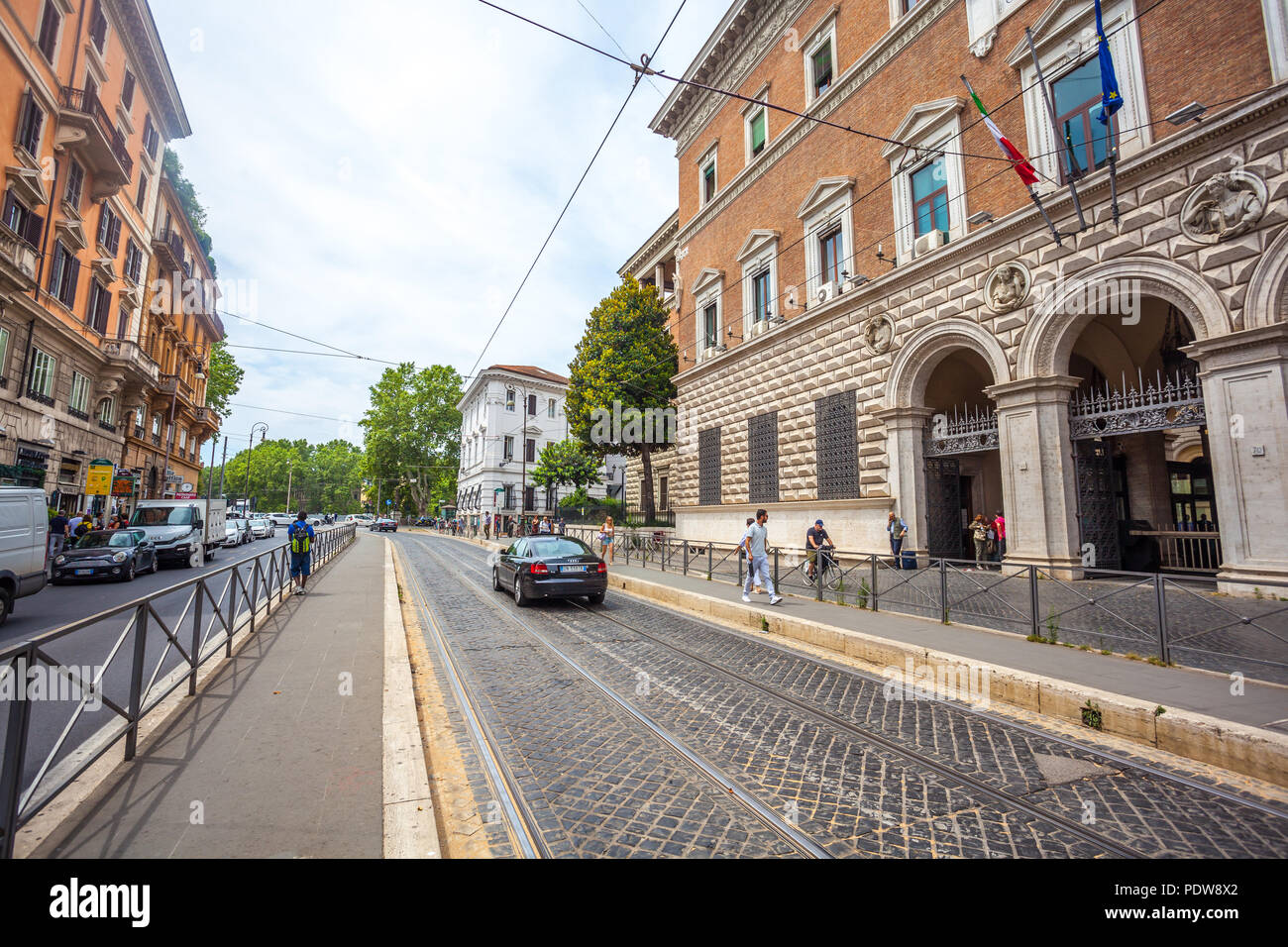 Sold Rome Street Old street in Rome, Italy. Architecture and landmark of Rome Stock ...