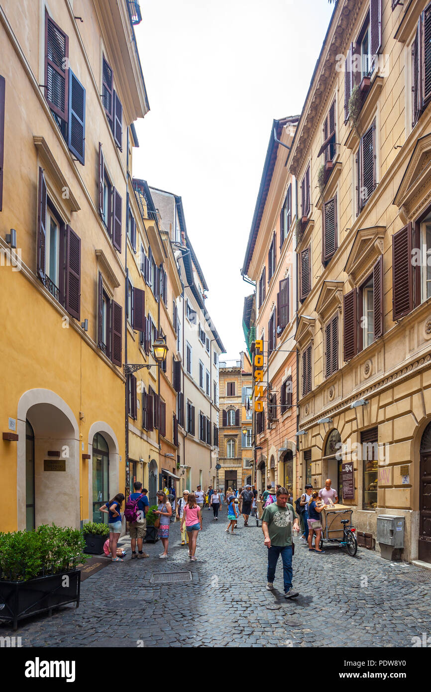 Sold Rome Street Old street in Rome, Italy. Architecture and landmark of Rome Stock ...