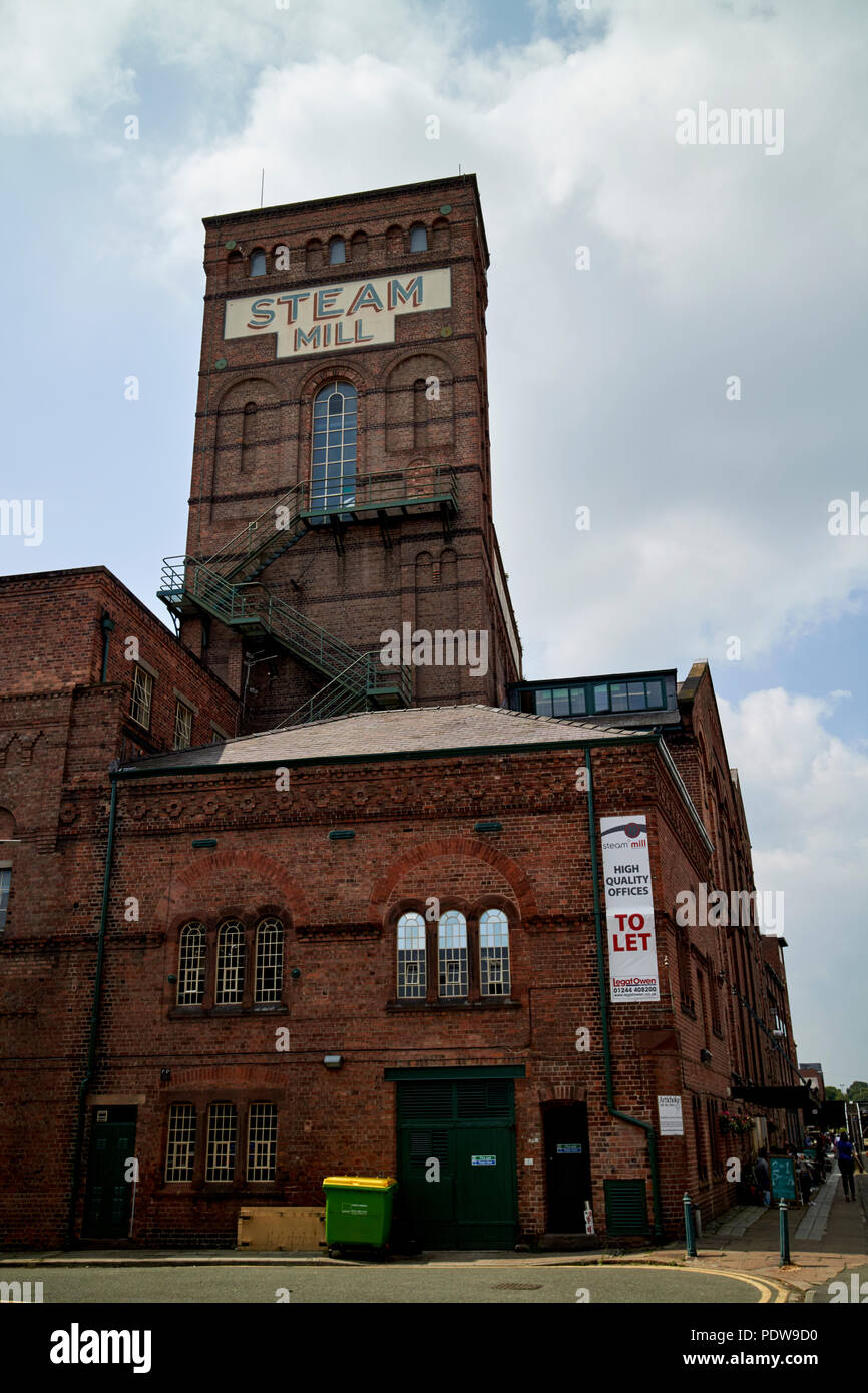 the steam mill business centre on the Shropshire union canal main line