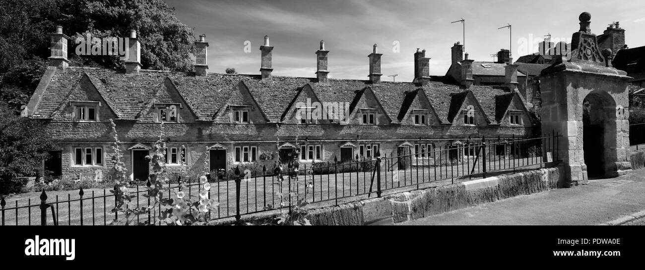 The stone built Almshouses at Chipping Norton town, Oxfordshire Cotswolds, England, UK Stock Photo