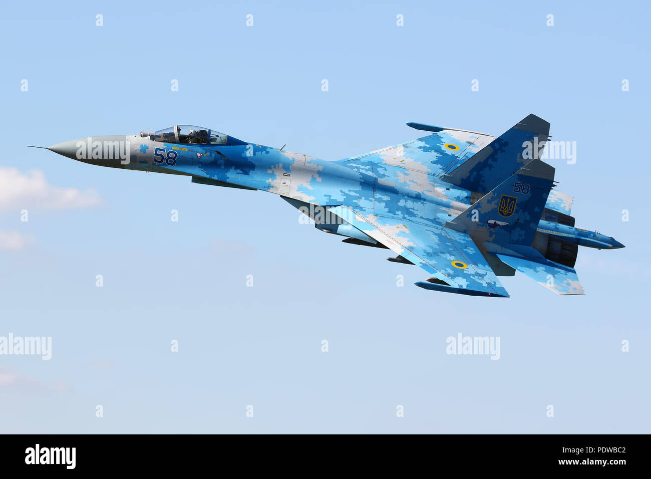 Su-27P1M Flanker Stock Photo