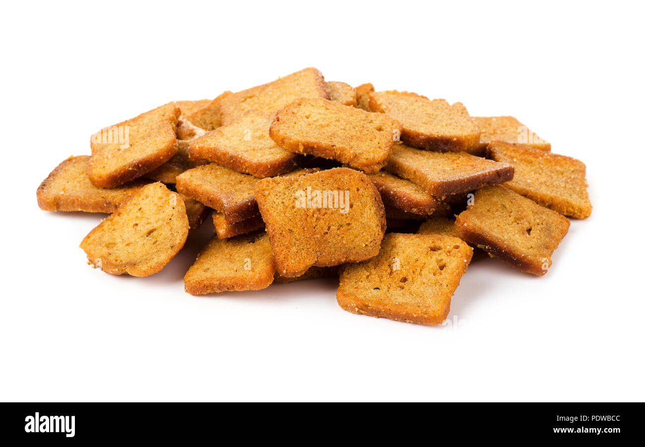 Chilli Rusk Crispy rusk isolated on white background Stock Photo - Alamy