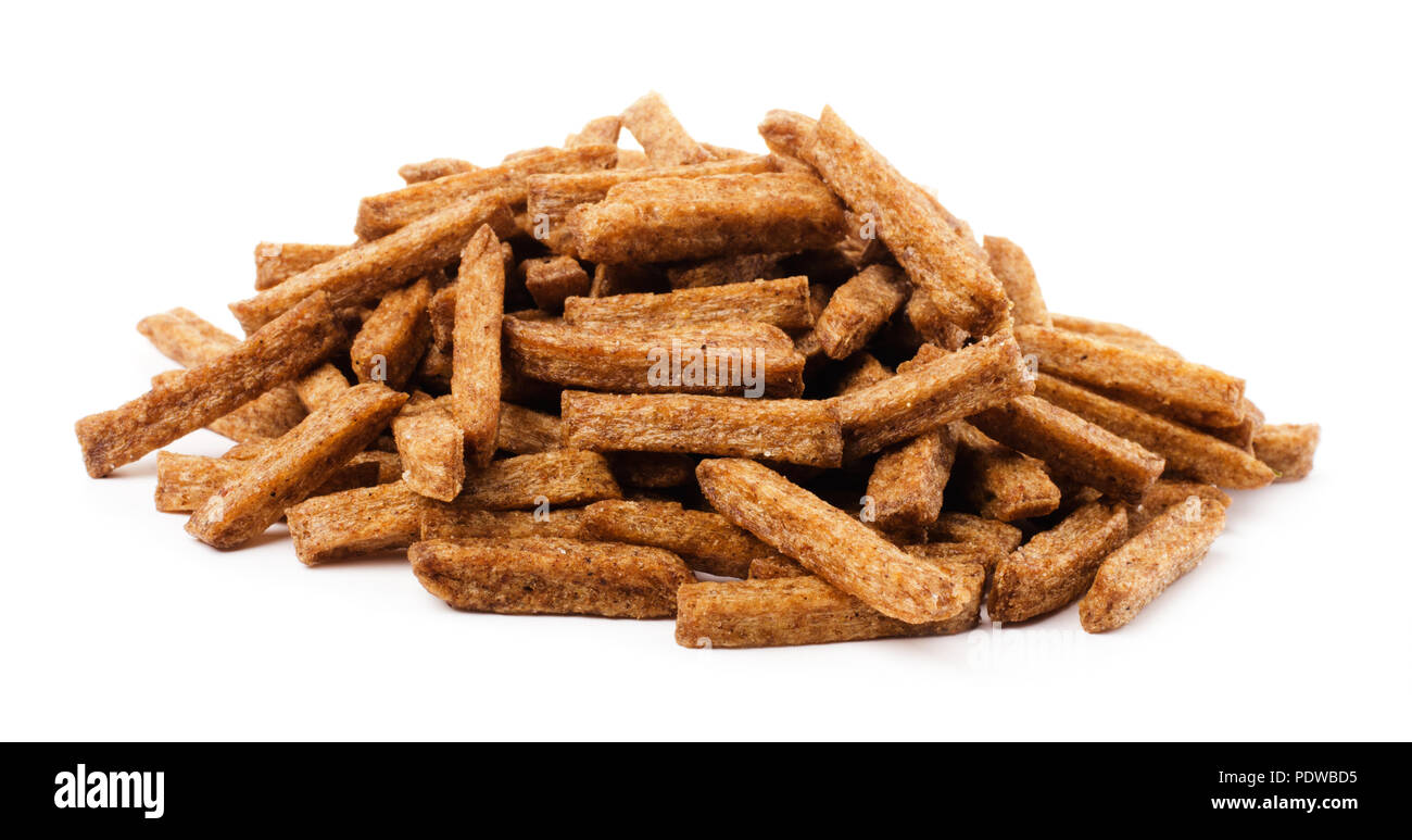 Crispy rusk, beer snack isolated on white background Stock Photo