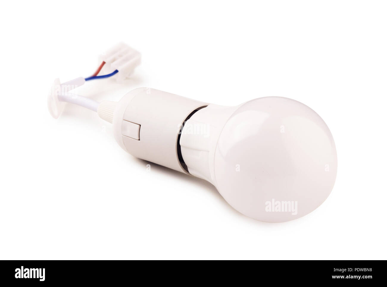 Hand installing led light bulb Cut Out Stock Images & Pictures - Alamy
