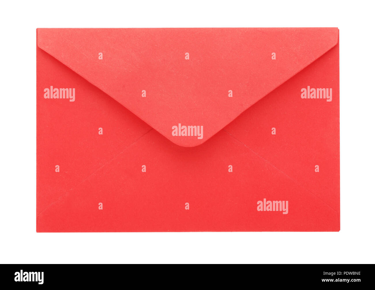 Pink craft envelope isolated on white background Stock Photo