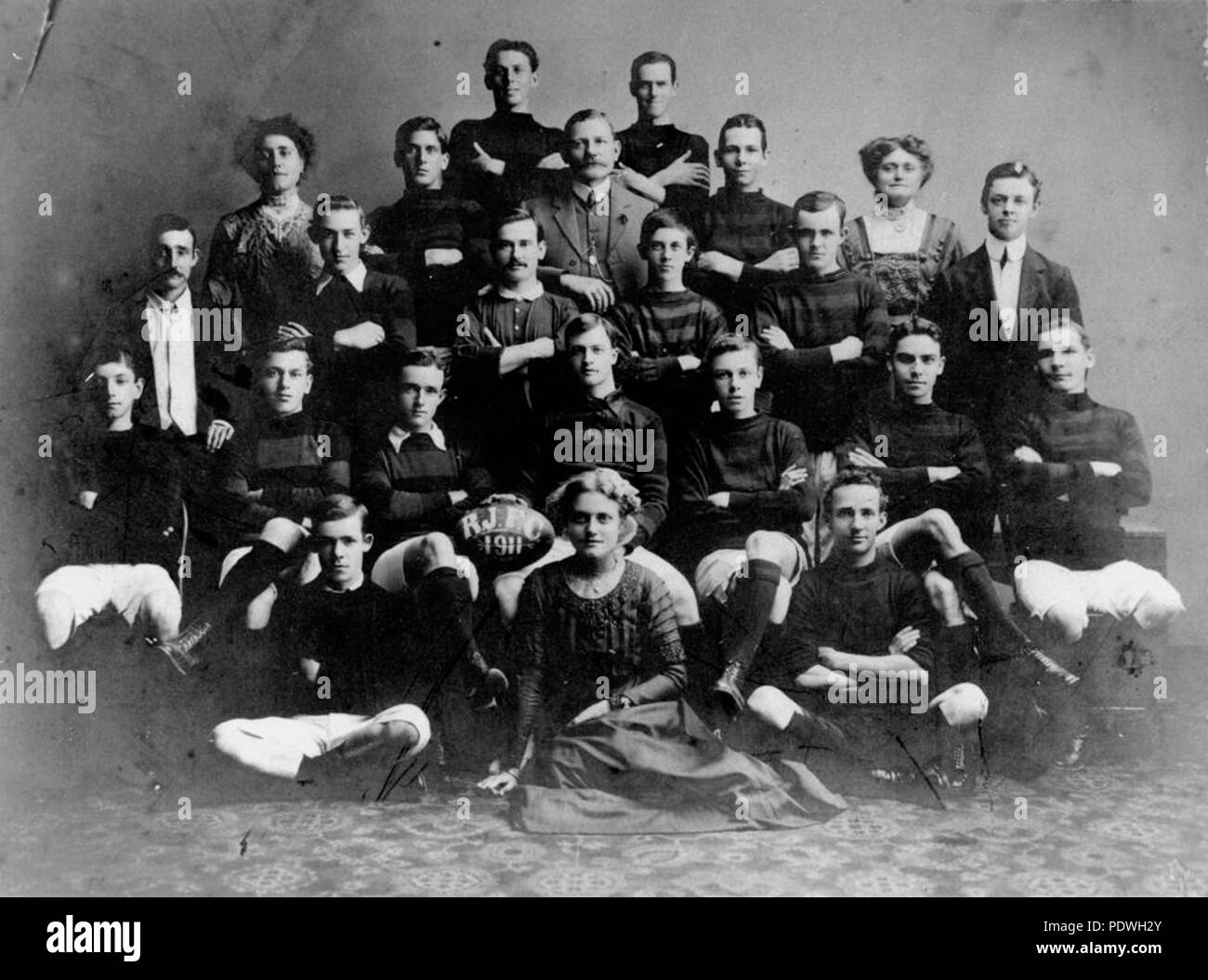 235 StateLibQld 1 161422 Rocklea Junior Football Club, 1911 Stock Photo