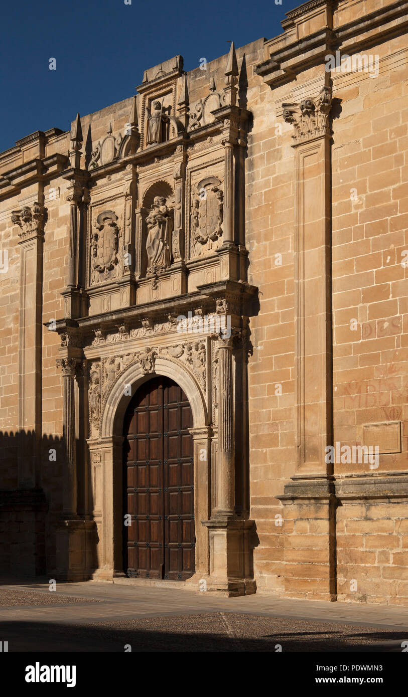 Ubeda. Eingangsportal. Die Renaissancestadt Ubeda ist Unesco Welterbe. Stock Photo