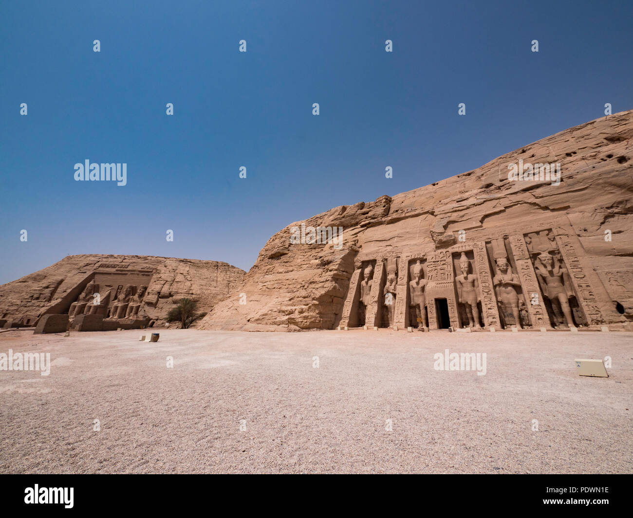 Statues in front of Abu Simbel temple in Aswan Egypt Stock Photo Alamy