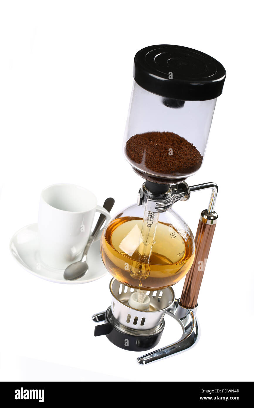 Syphon coffee maker Stock Photo Alamy