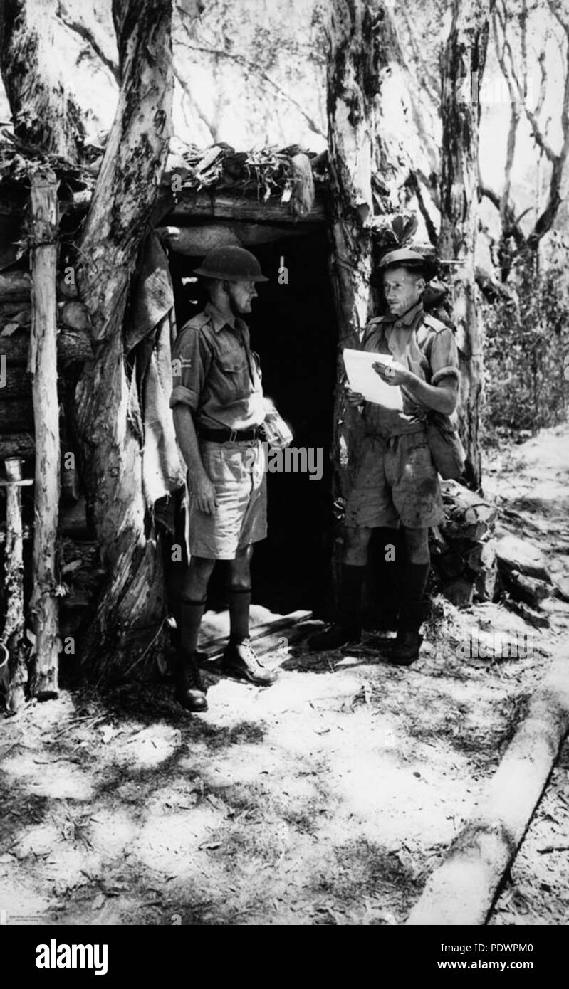 279 StateLibQld 2 105700 Image shows two members of the Coastal Defence Unit (South East Queensland) during World War II Stock Photo