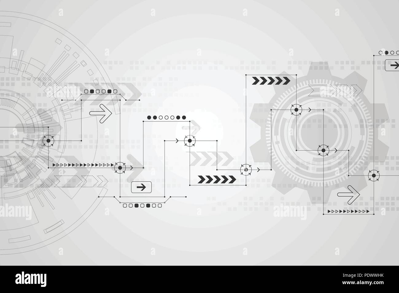 Vector abstract background technology innovation of the future Stock ...