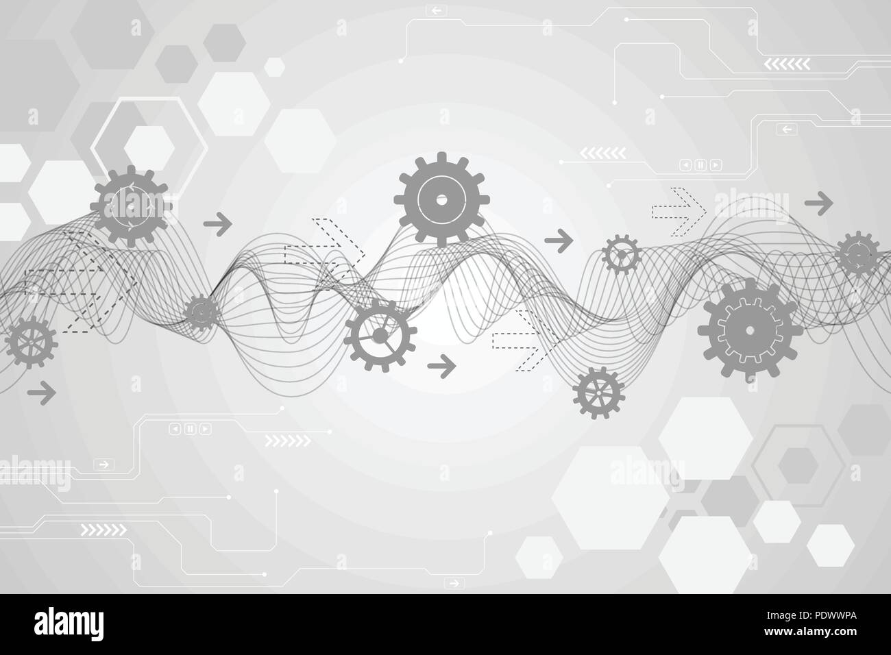 Vector background in the concept of technology Stock Vector Image & Art ...