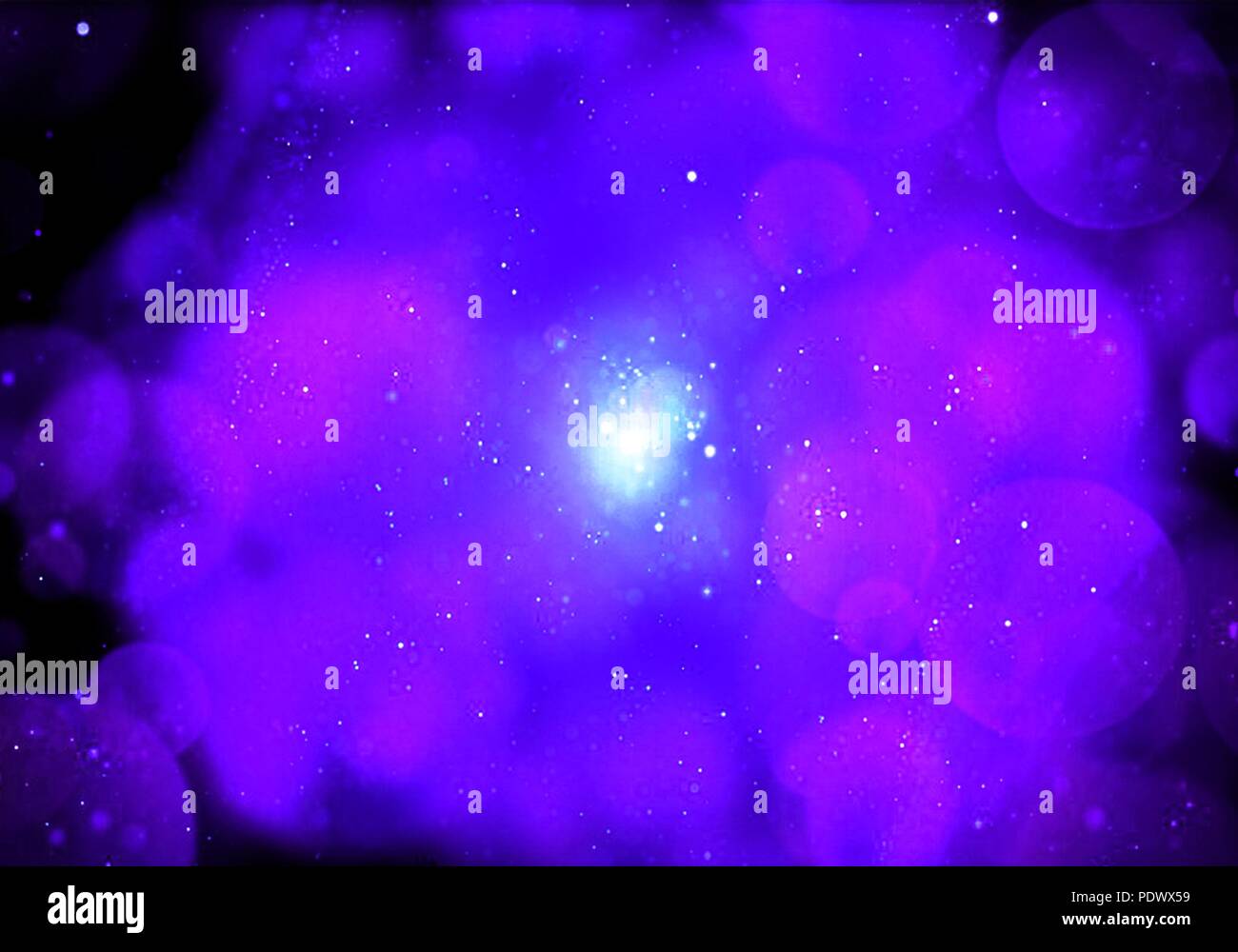 Violet and purple translucent vision with light in the middle Stock ...