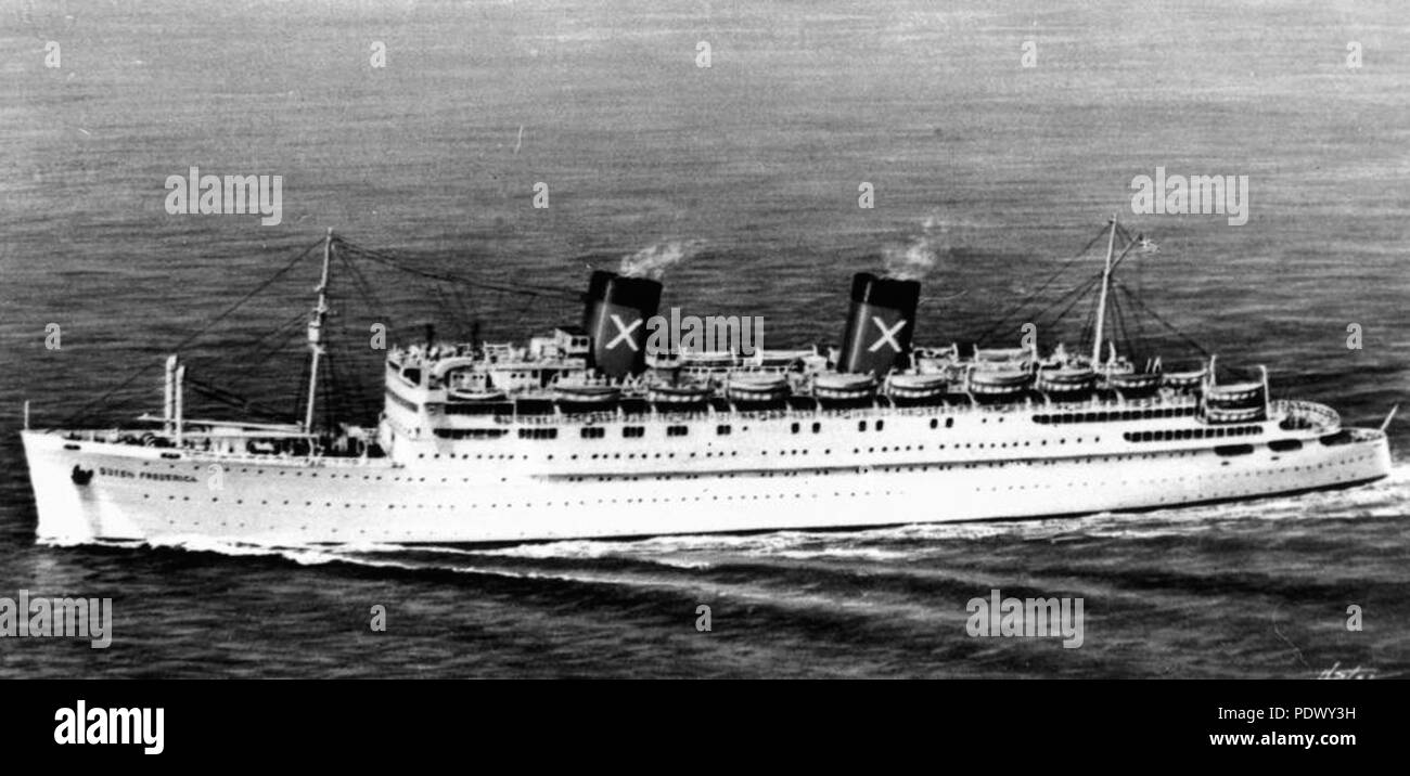 Ship queen frederica Black and White Stock Photos & Images Alamy