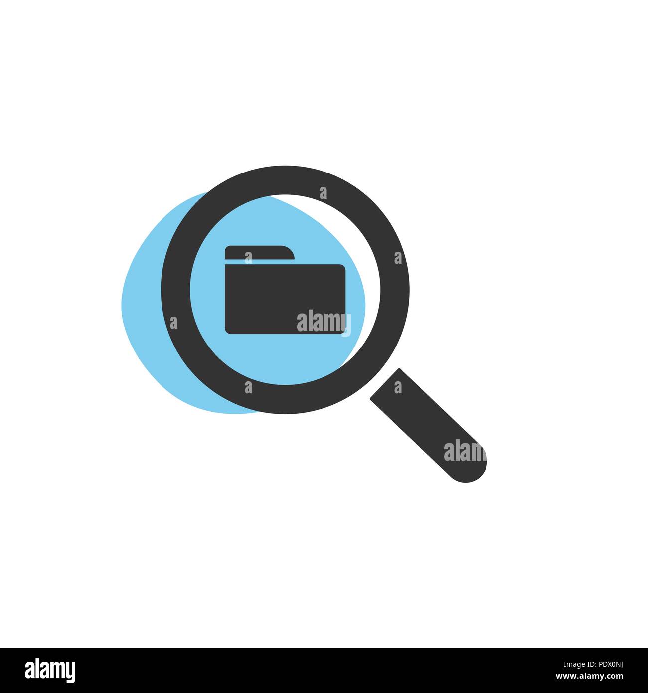Blue file folder paper vector hi-res stock photography and images - Alamy