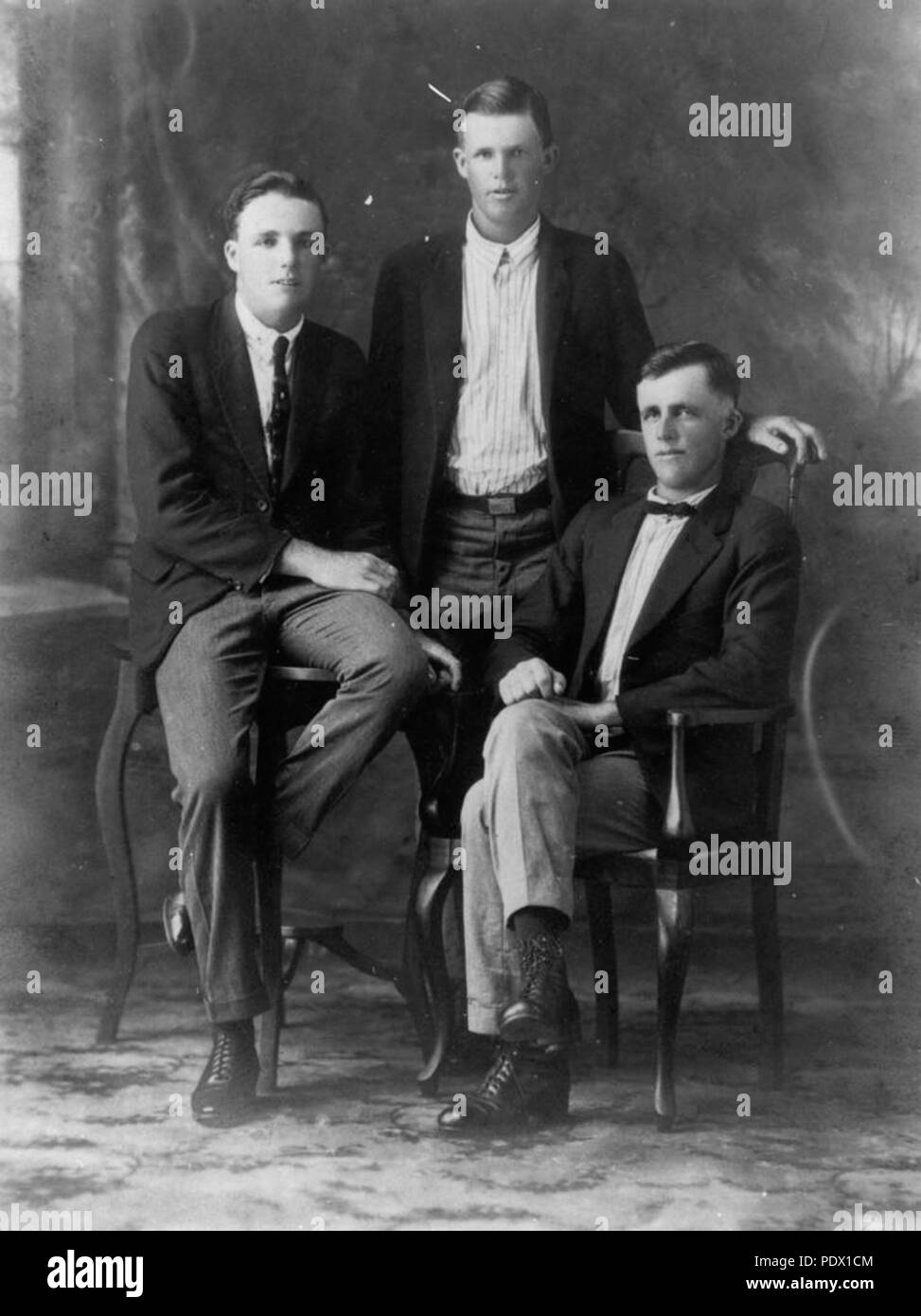 239 StateLibQld 1 169199 Harry, Alf and Whynaham Ney Stock Photo