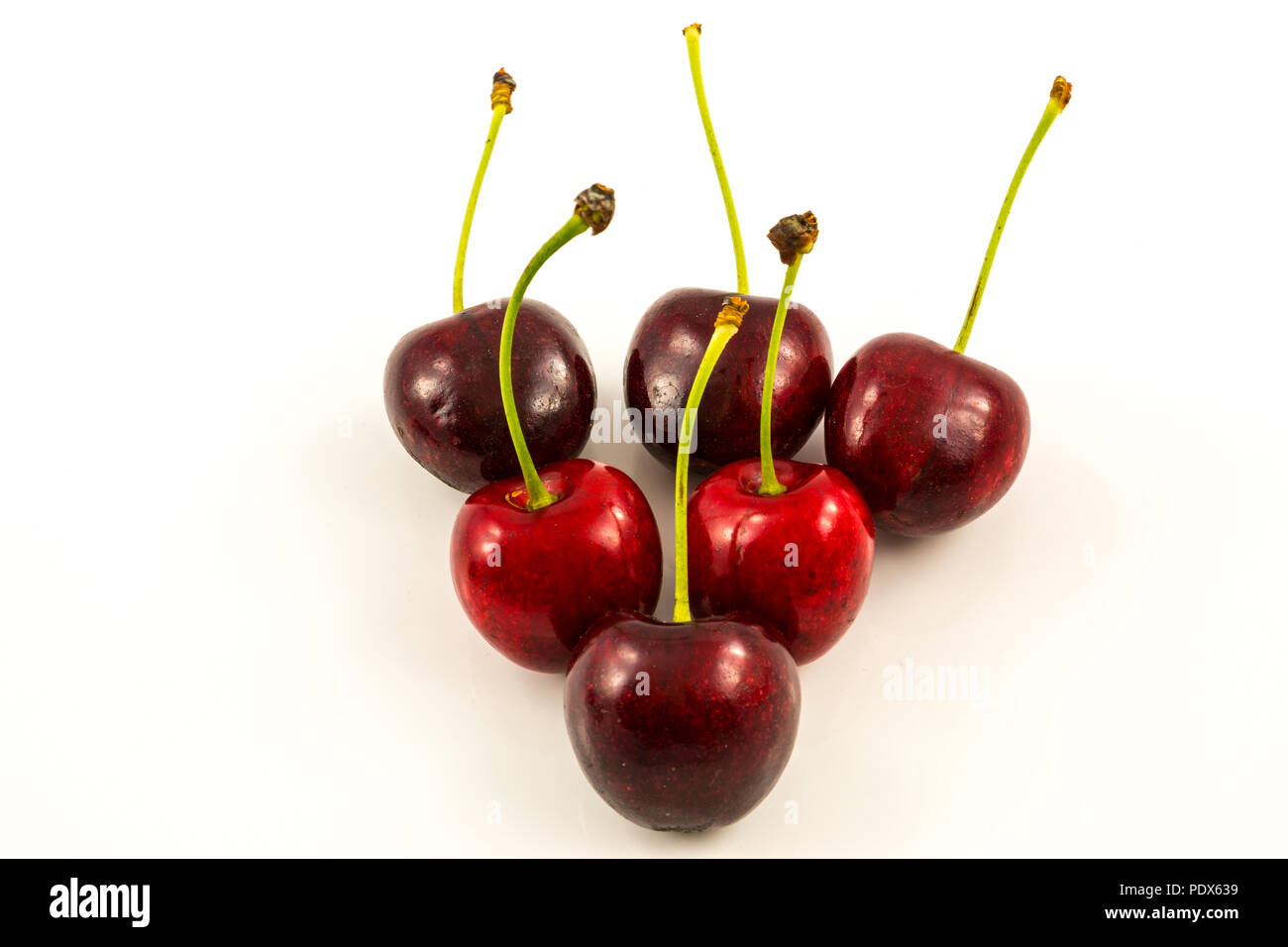Fresh red cherries from the garden Stock Photo Alamy