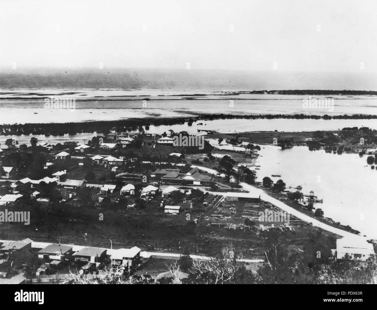 260 StateLibQld 1 290439 Tweed Heads township, ca. 1930 Stock Photo